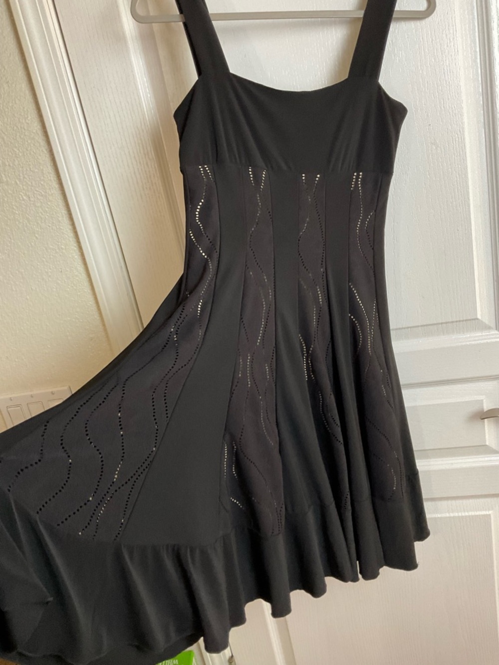 Sharag Max Black Fit & Flare Mini Dress Sleeveless Size S - Picture 3 of 9